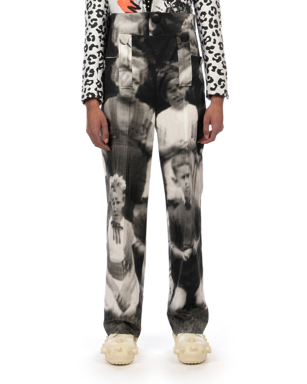 Walter Van Beirendonck | Skeleton Pants Glitch - Concrete