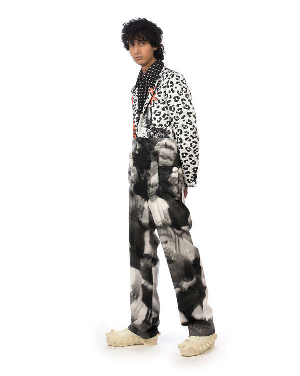 Walter Van Beirendonck | Skeleton Pants Glitch - Concrete
