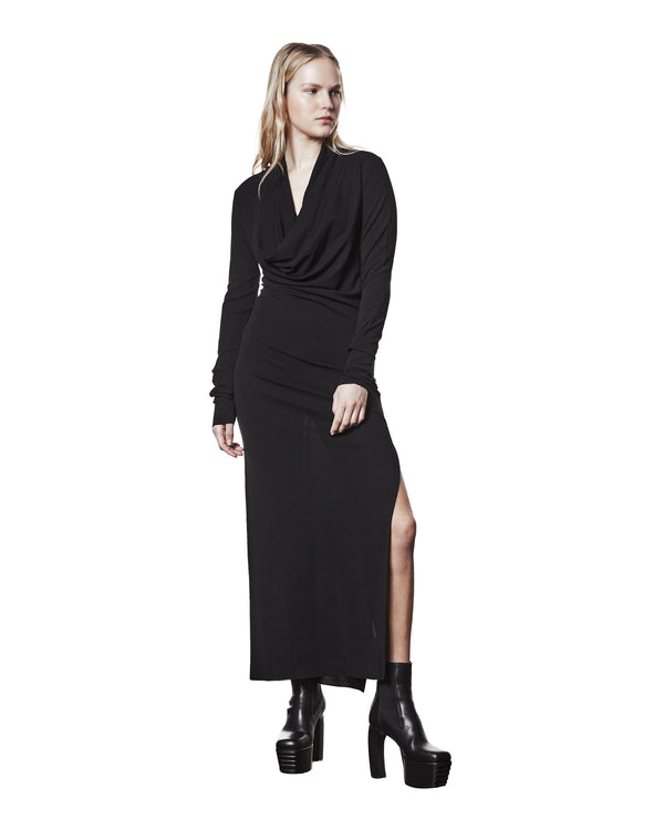 thom krom | Women W D 55 Dress Worked Black - Concrete