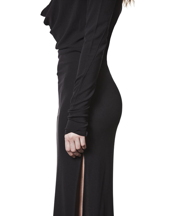 thom krom | Women W D 55 Dress Worked Black - Concrete