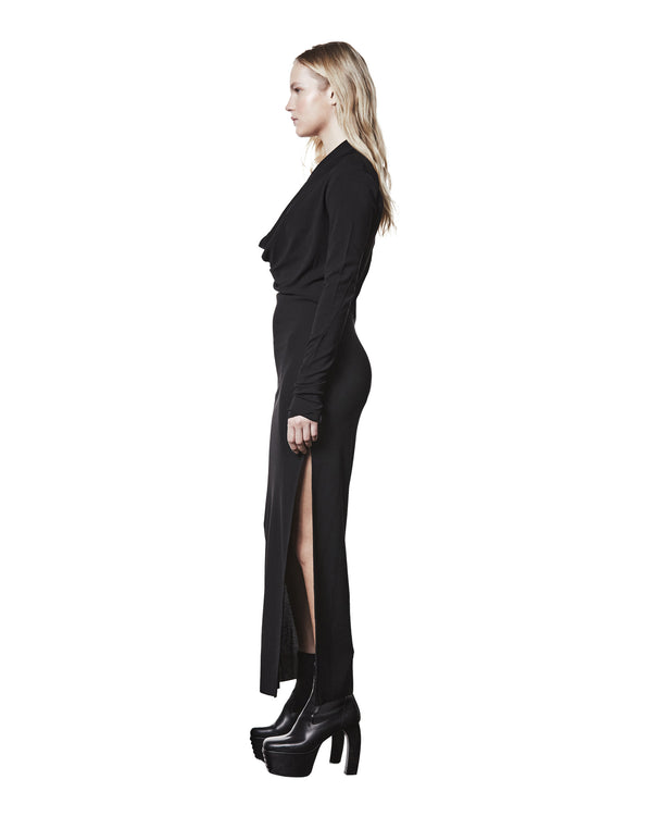 thom krom | Women W D 55 Dress Worked Black - Concrete