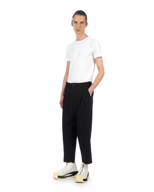 White Mountaineering | Stretch 2-Tuck Pants Black - Concrete