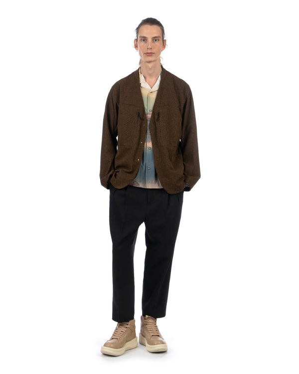 White Mountaineering | Panama Jersey Jacket Brown - Concrete