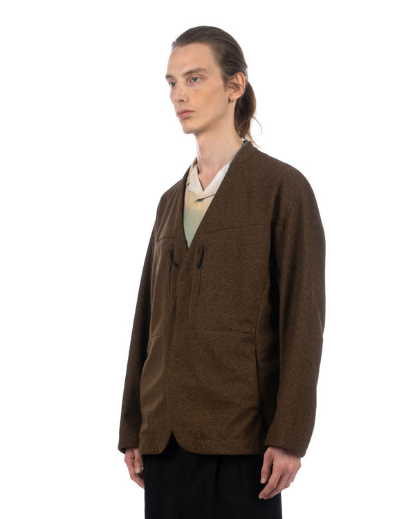 White Mountaineering | Panama Jersey Jacket Brown - Concrete