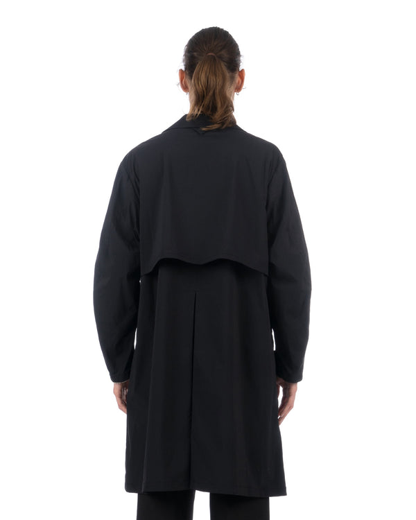 White Mountaineering | Stretch Taffeta Coat Black - Concrete