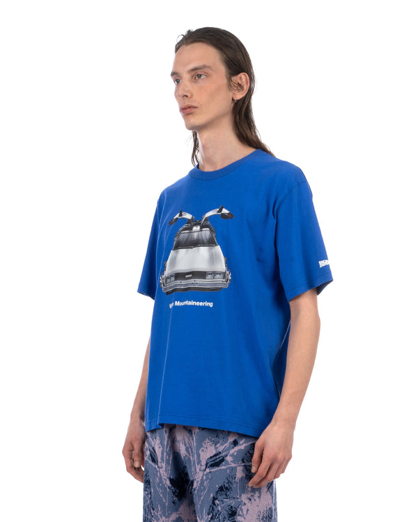White Mountaineering | Delorean T-Shirt Blue - Concrete