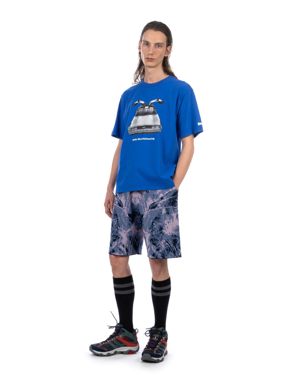 White Mountaineering | Jungle Pattern Knit Shorts Navy / Pink - Concrete
