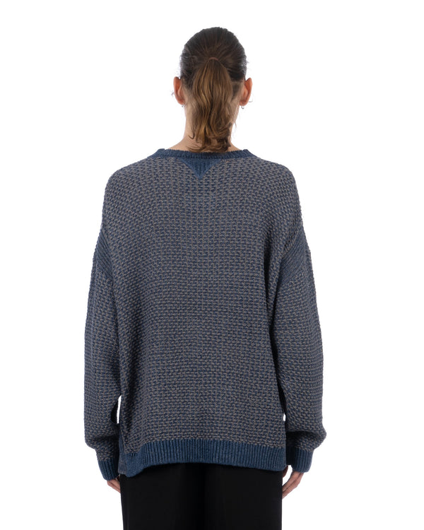 White Mountaineering | Cotton/Linen Knit Pullover Charcoal - Concrete