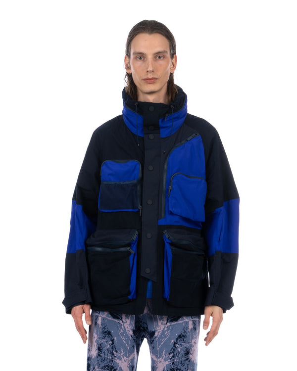 White Mountaineering | Multi Pockets Mountain Parka Navy - Concrete