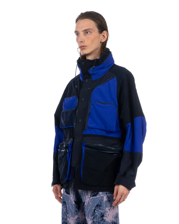 White Mountaineering | Multi Pockets Mountain Parka Navy - Concrete