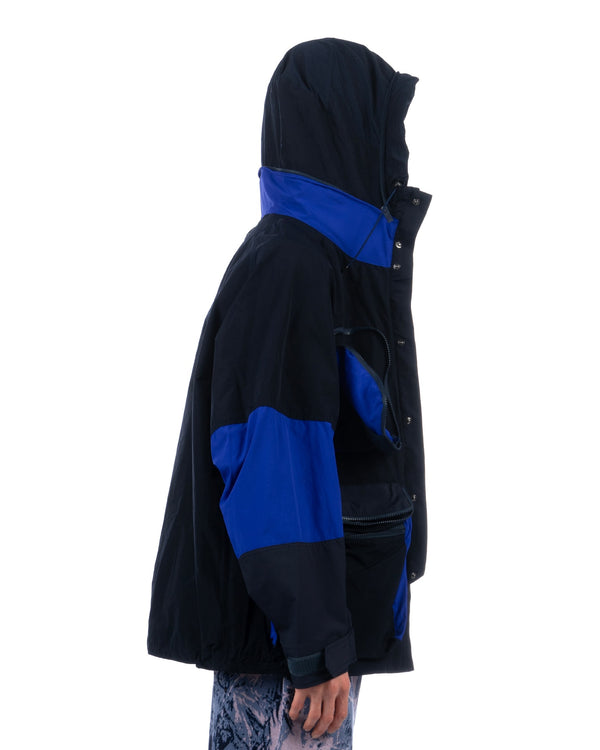 White Mountaineering | Multi Pockets Mountain Parka Navy - Concrete