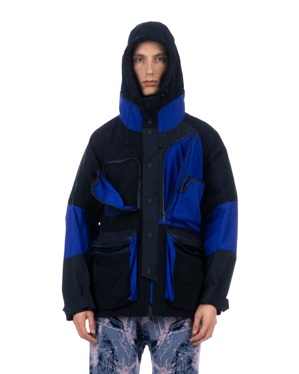 White Mountaineering | Multi Pockets Mountain Parka Navy - Concrete