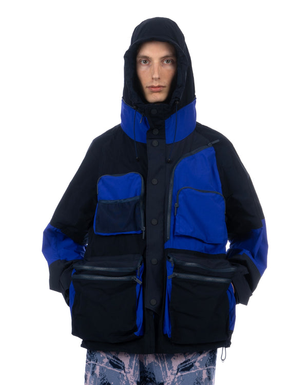 White Mountaineering | Multi Pockets Mountain Parka Navy - Concrete
