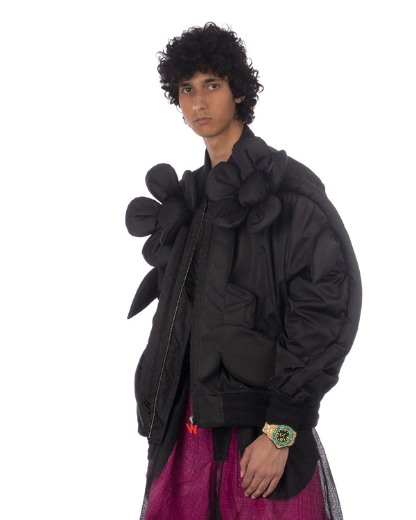 Walter Van Beirendonck | Flower Power Bomber Black - Concrete