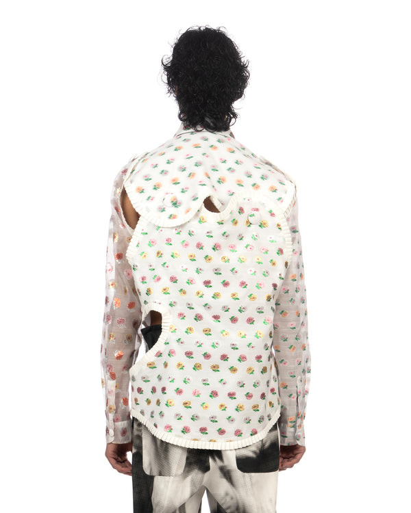 Walter Van Beirendonck | Arp Art Ruffles Shirt Patchwork - Concrete