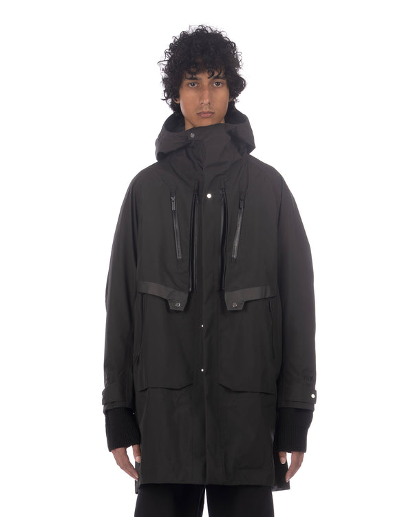 White Mountaineering | Gore-Tex Big Pocket Coat Black - Concrete