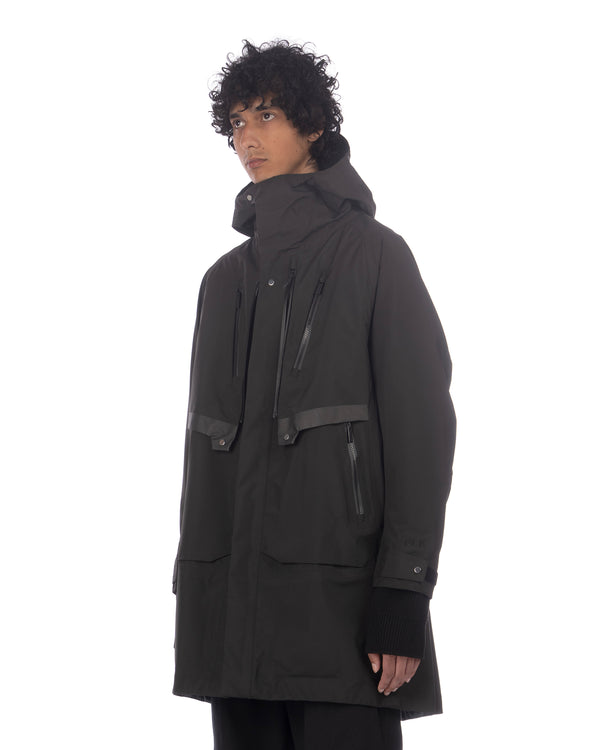 White Mountaineering | Gore-Tex Big Pocket Coat Black - Concrete