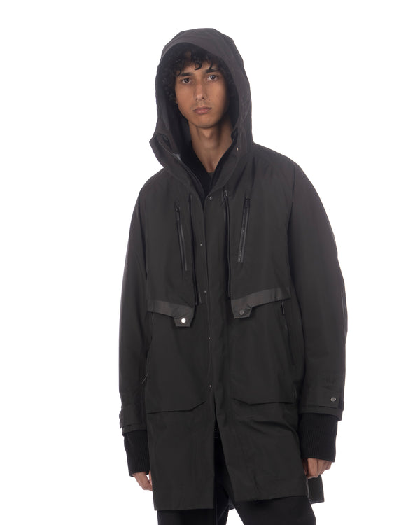 White Mountaineering | Gore-Tex Big Pocket Coat Black - Concrete
