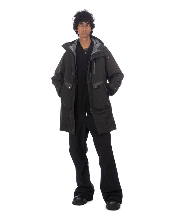 White Mountaineering | Gore-Tex Big Pocket Coat Black - Concrete