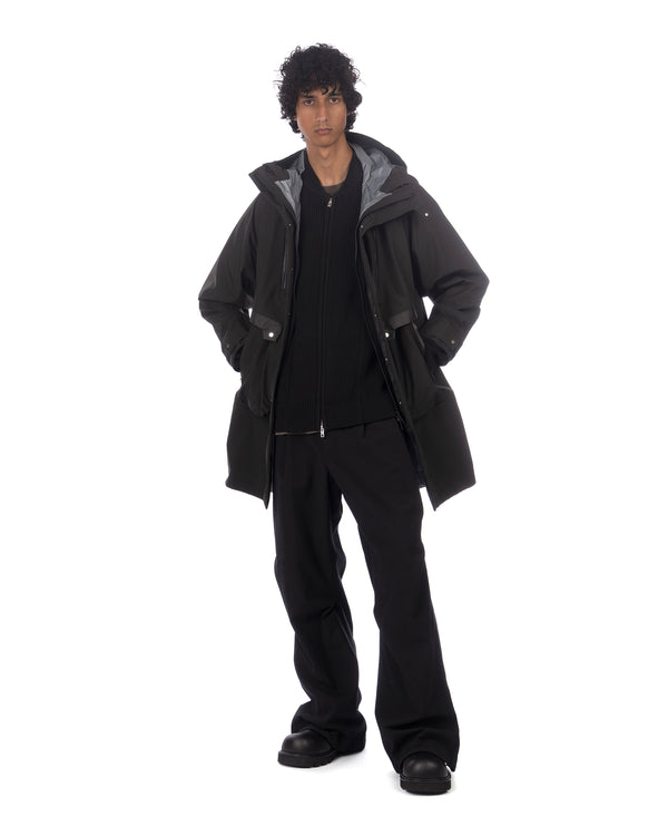 White Mountaineering | Gore-Tex Big Pocket Coat Black - Concrete