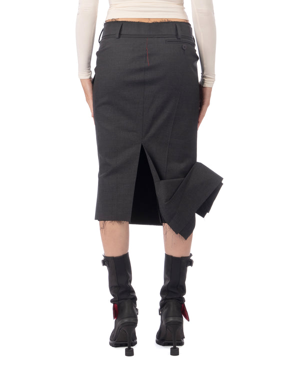 OTTOLINGER | Woven Pencil Suit Skirt Grey