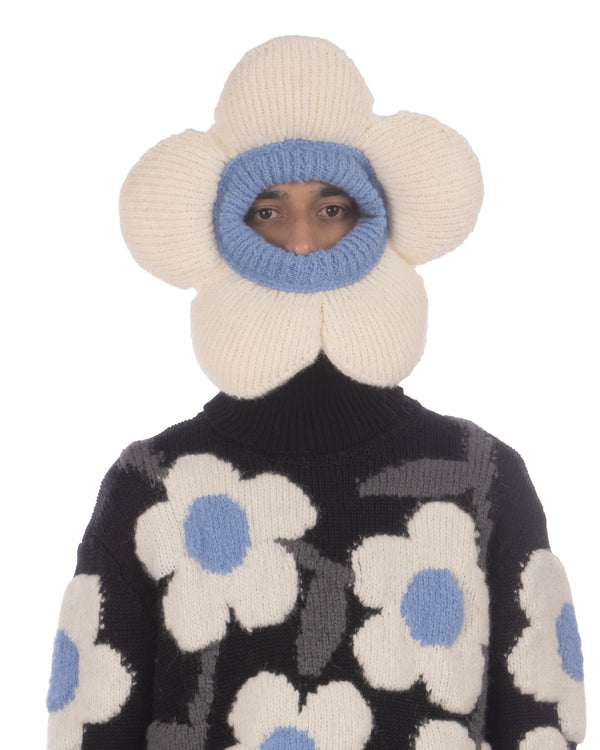 Walter Van Beirendonck | Flower Balaclava Off White - Concrete