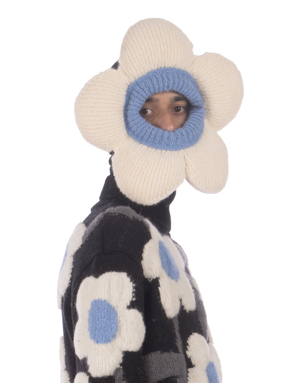 Walter Van Beirendonck | Flower Balaclava Off White - Concrete