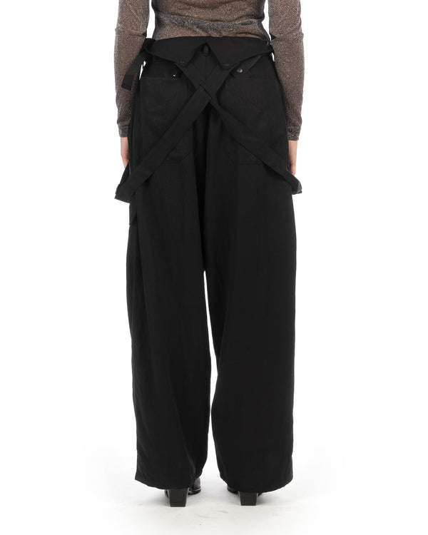 adidas Y-3 | Suspender Pants Black - Concrete