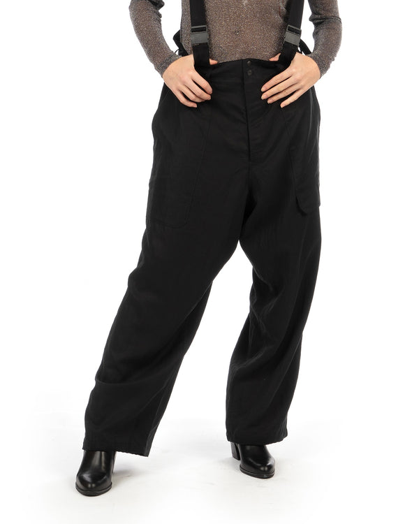 adidas Y-3 | Suspender Pants Black - Concrete