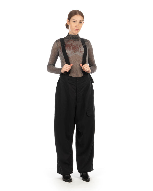 adidas Y-3 | Suspender Pants Black - Concrete