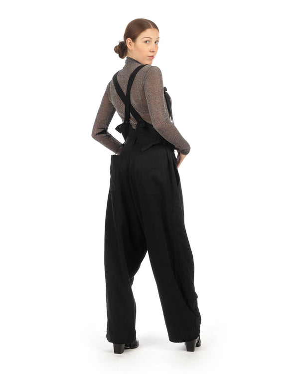 adidas Y-3 | Suspender Pants Black - Concrete