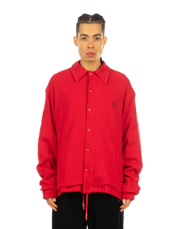 FACETASM | Face Coach Jacket Red - Concrete