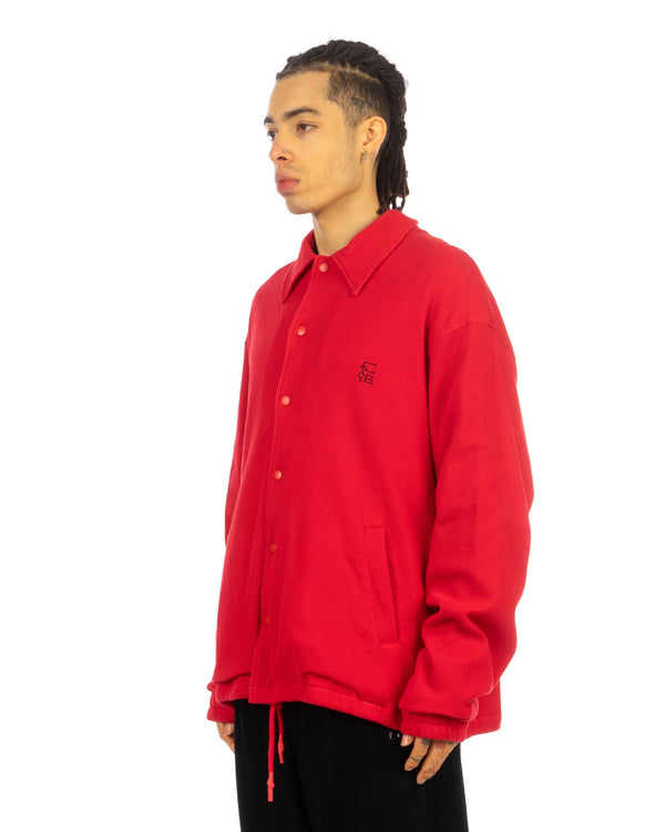 FACETASM | Face Coach Jacket Red - Concrete