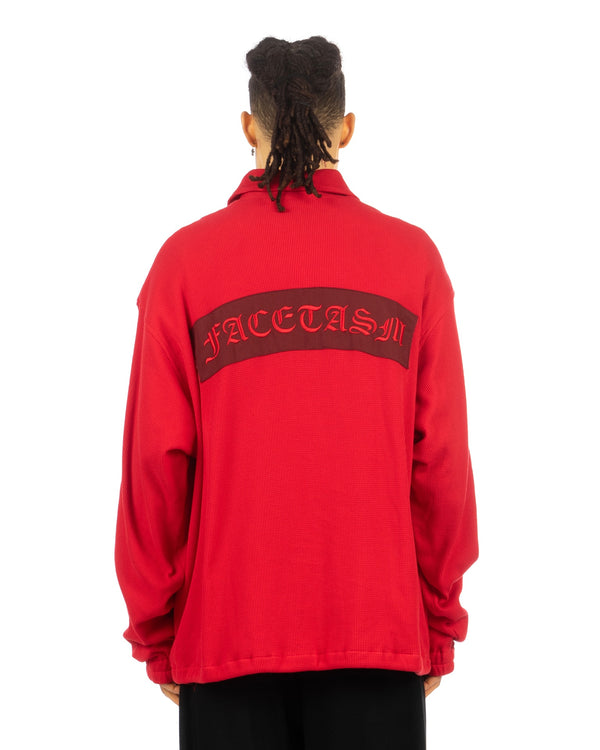 FACETASM | Face Coach Jacket Red - Concrete