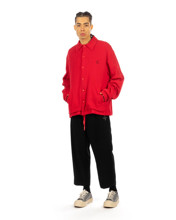 FACETASM | Face Coach Jacket Red - Concrete