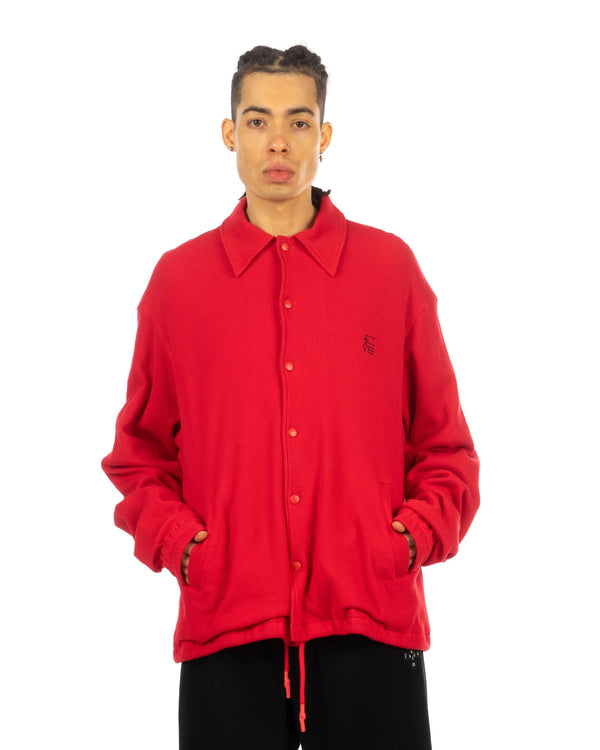 FACETASM | Face Coach Jacket Red - Concrete