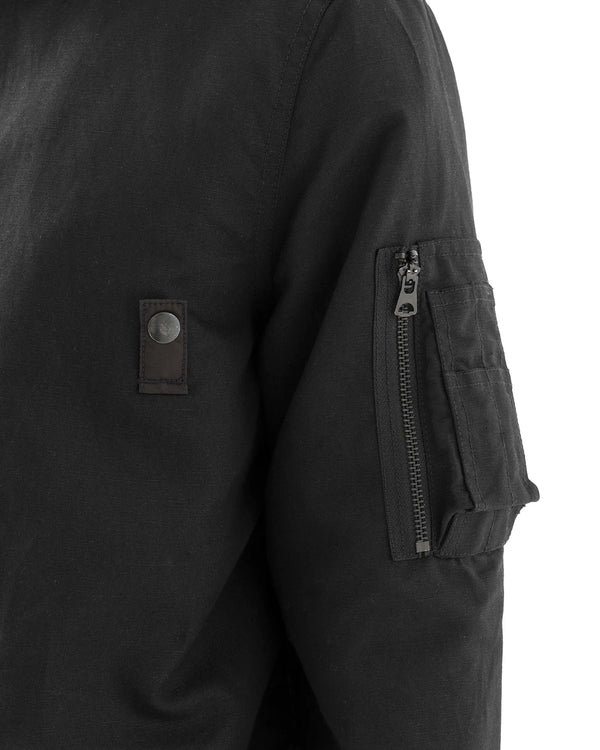 maharishi | Linear Snow Dragon MA Mac Coat Black - Concrete