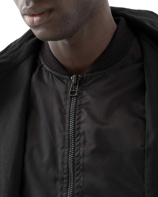 maharishi | Linear Snow Dragon MA Mac Coat Black - Concrete