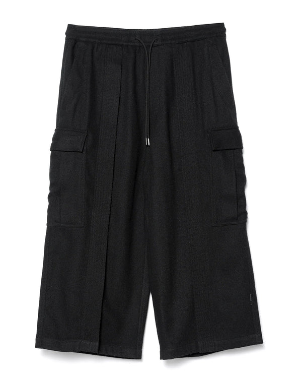 maharishi | Recycled Wool Cargo Cropped Hakema Black - Concrete