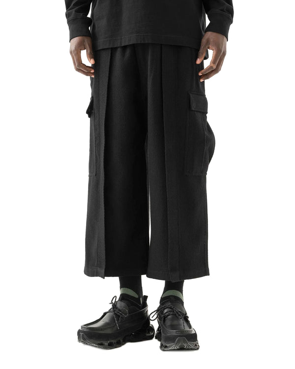 maharishi | Recycled Wool Cargo Cropped Hakema Black - Concrete