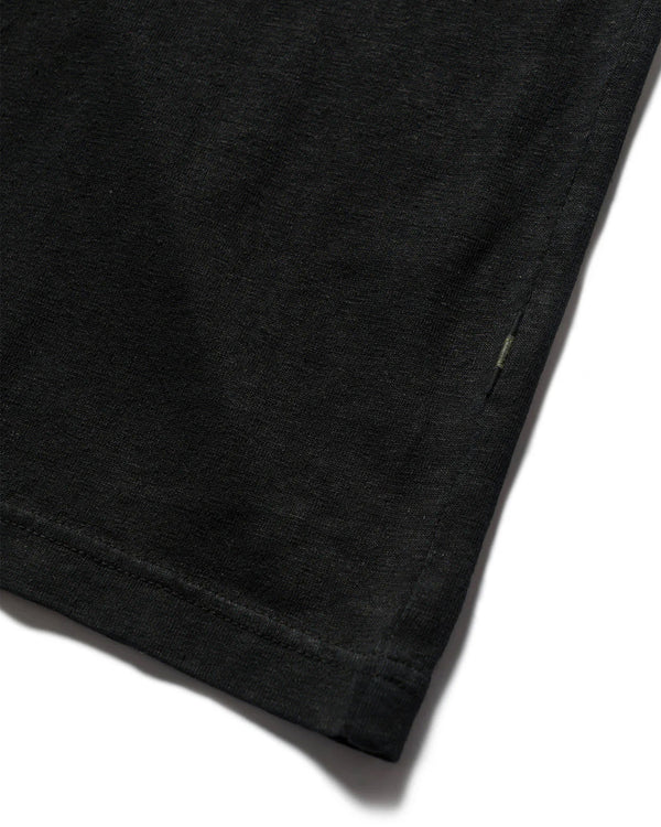 maharishi | 5234 Hemp Cross Loose T-Shirt Black - Concrete