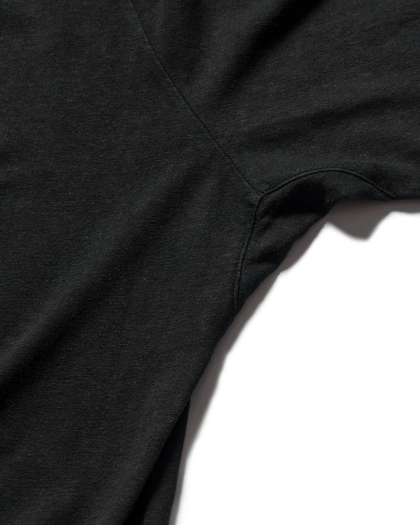 maharishi | 5234 Hemp Cross Loose T-Shirt Black - Concrete
