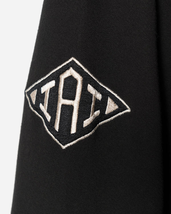 maharishi | 1102 Kamon Embroidered Hooded Sweat Black - Concrete