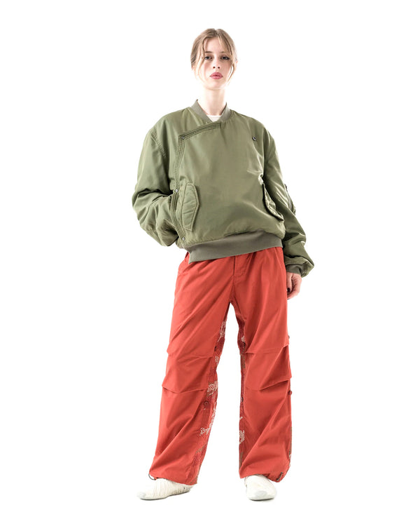 maharishi | 6206 Sashiko Bonsai Loose Snopants Redwood - Concrete