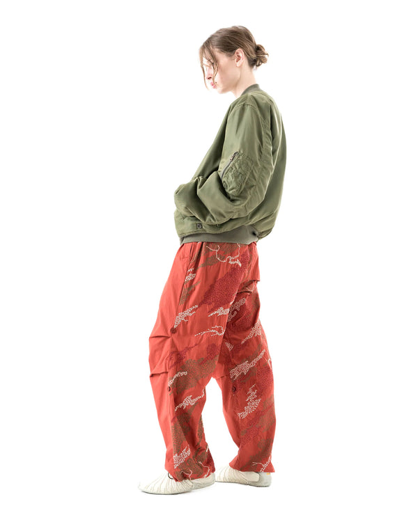 maharishi | 6206 Sashiko Bonsai Loose Snopants Redwood - Concrete