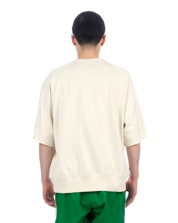 Haversack | Raglan Sleeve Cut-Off Sweater Off Beige - Concrete