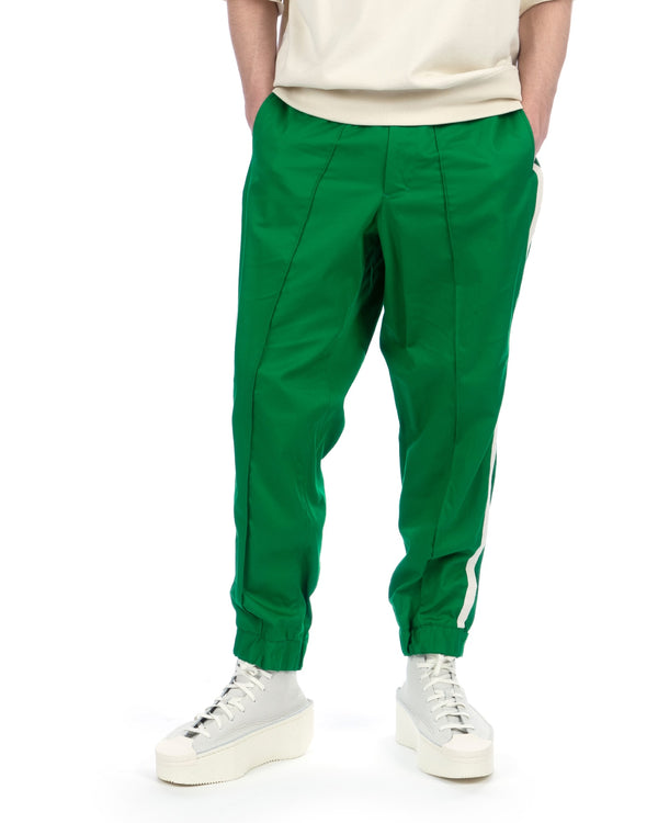 Haversack | Burberry Cross Track Pants Green - Concrete