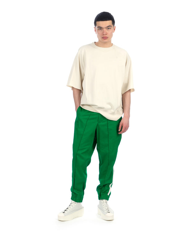 Haversack | Raglan Sleeve Cut-Off Sweater Off Beige - Concrete