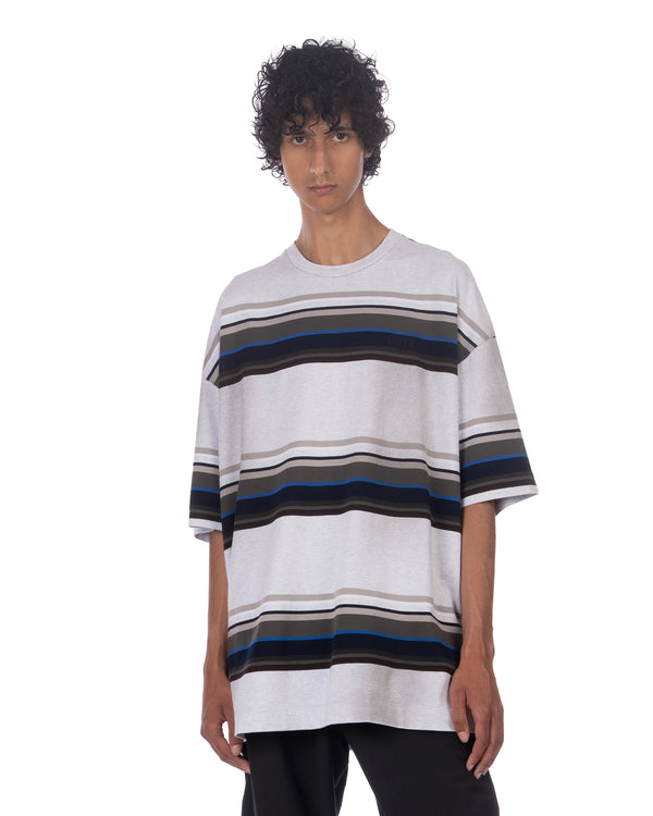 juun.j | 7 Block Stripe Overfit T-Shirt Grey - Concrete