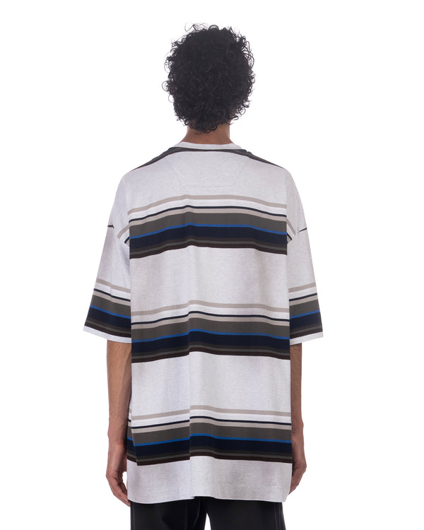 juun.j | 7 Block Stripe Overfit T-Shirt Grey - Concrete